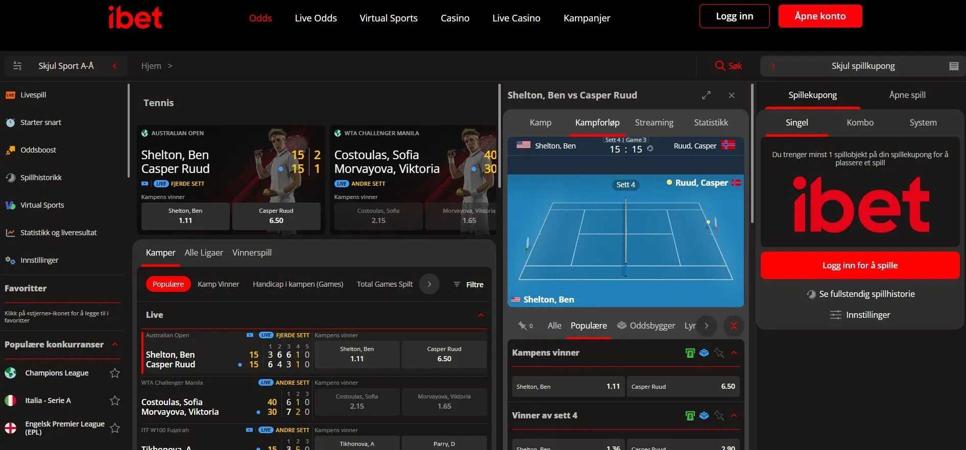 Bonustilbud hos iBet Bonustilbud hos iBet