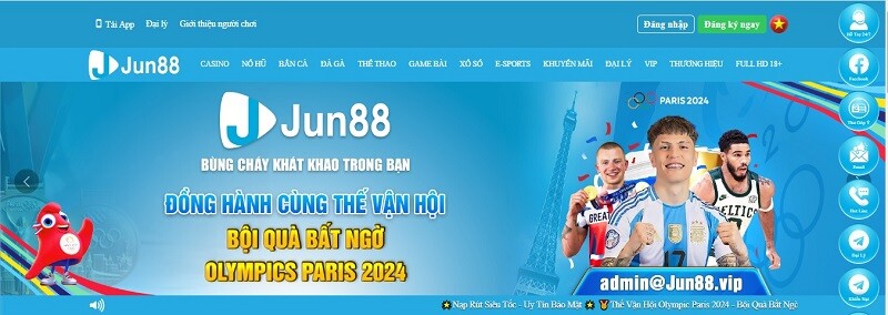 Jun88 đã hoạt động lâu năm trên thị trường cá cược