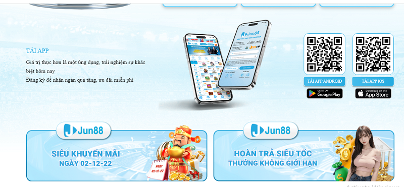 Ứng dụng app của Jun88 mang đến nhiều tiện lợi