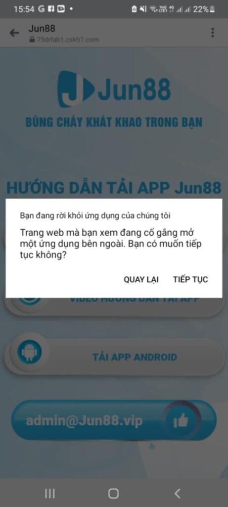 Nhấn tải xuống App Jun88